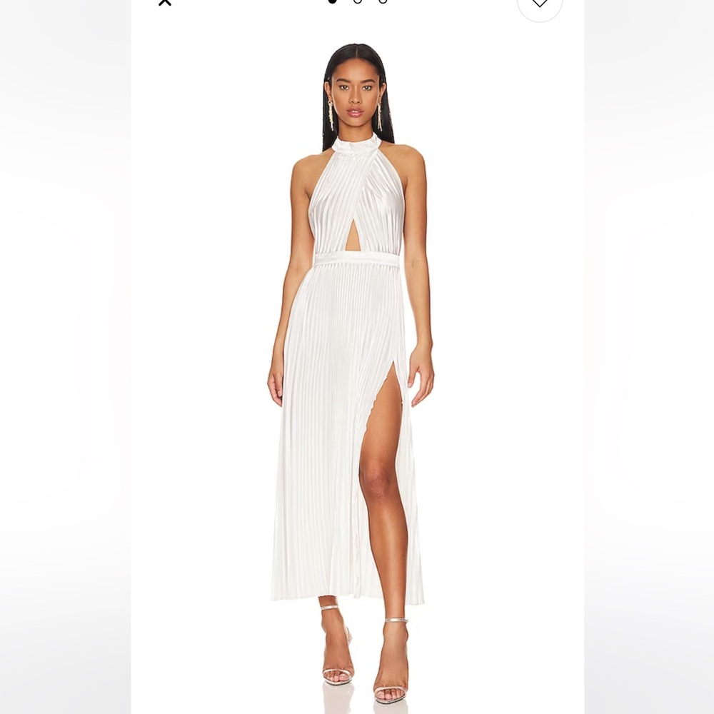 Renaissance Split Gown in Blanc L'IDEE
Bridal shower/rehearsal dinner dress